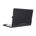Black imitation leather protective sleeve with Chinese-style fabric design for Microsoft Laptop6 bag