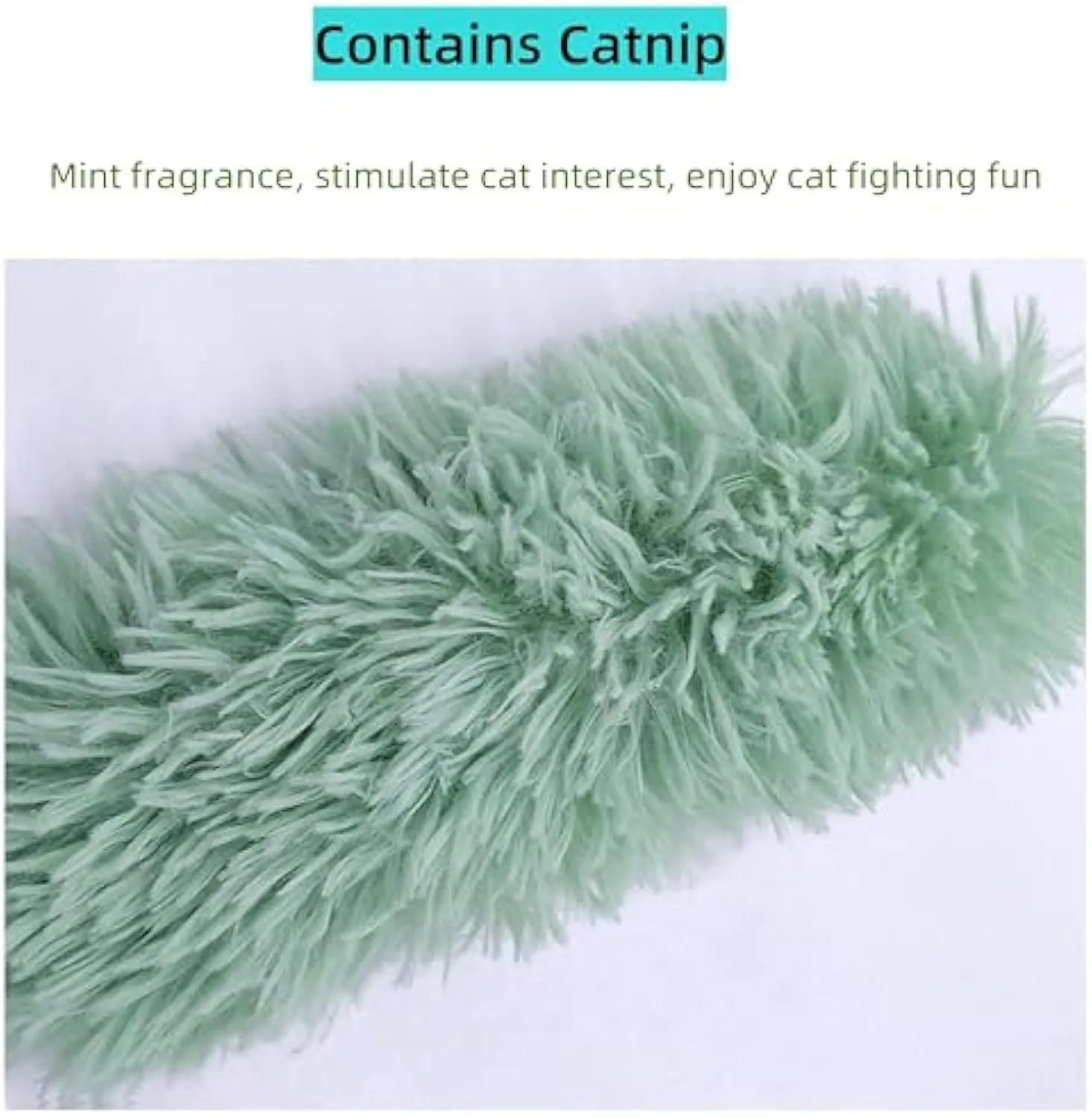 Soft plush cat pillow toy in assorted colours with crinkle sound and natural catnip inside.