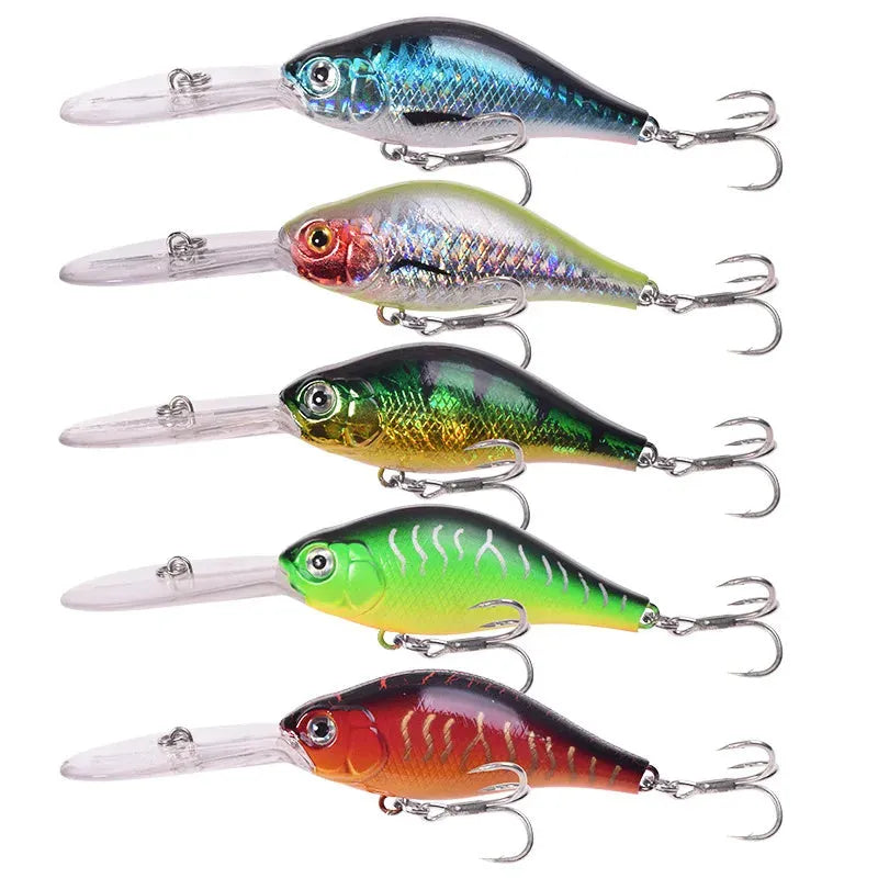 10.5cm hard plastic Mino Lure fishing bait in assorted colours for deep diving predator fishing