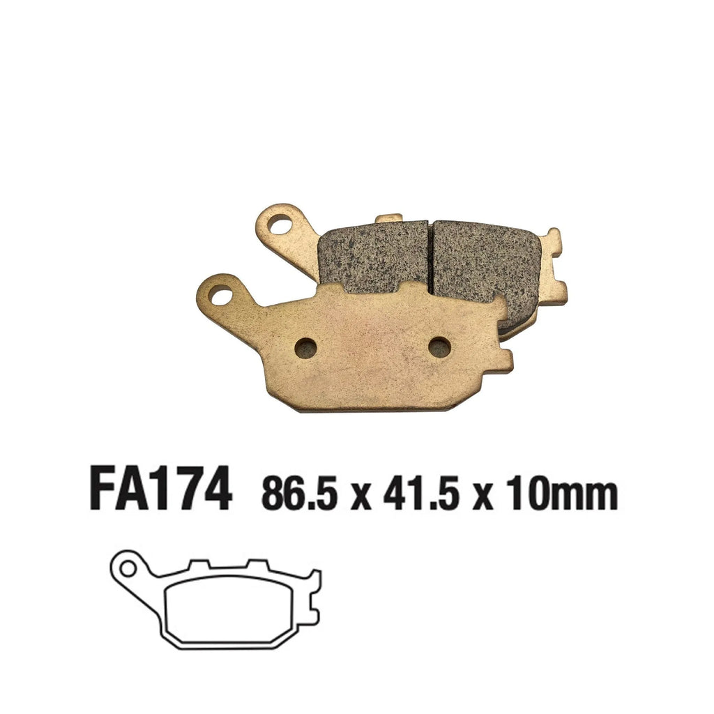Set of sintered motorcycle brake pads for Honda CBR954RR CBR929RR CBR900RR rear brake caliper