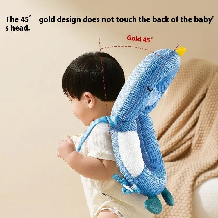 Baby cartoon anti-collision pillow with dinosaur design for toddler fall protection