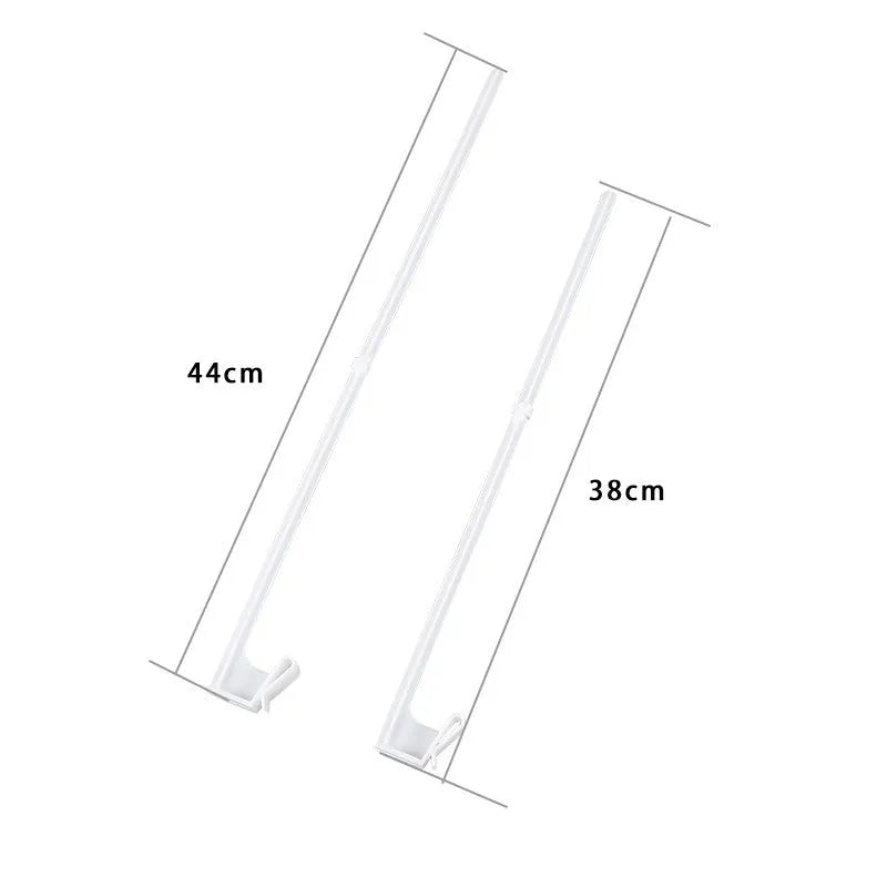 Ten white PP plastic car window flag pole clips for mounting banners on vehicle windows