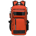Orange and black outdoor backpack with 20-35 litre capacity for hiking camping cycling