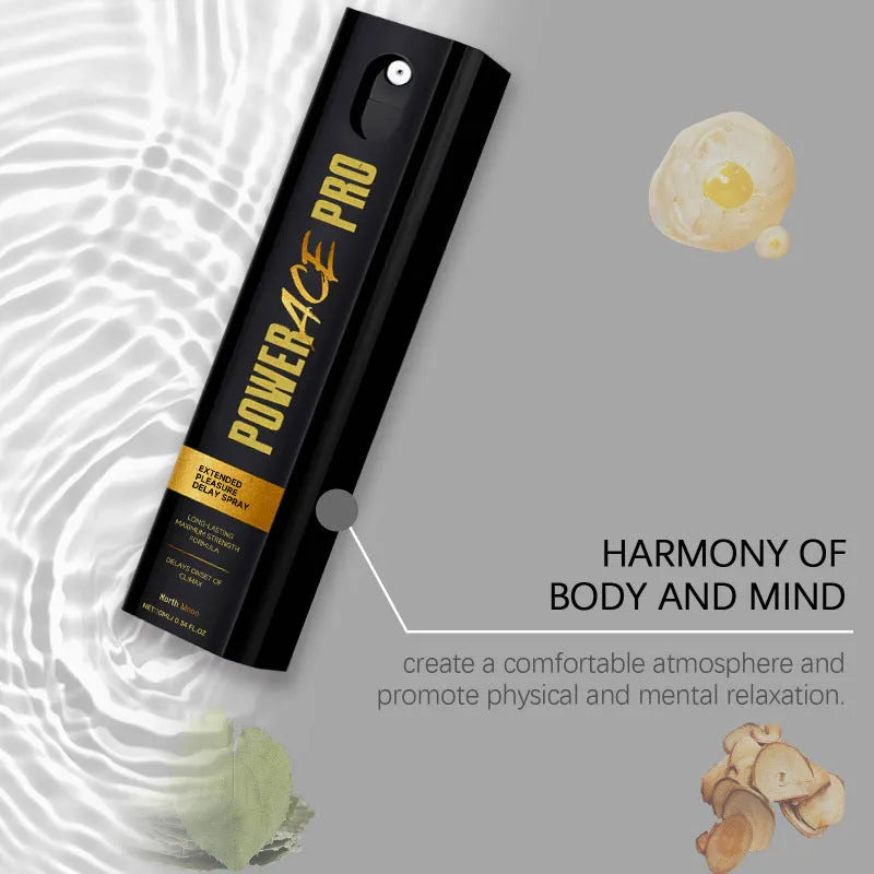 Men's 10ml body moisturising spray with herbal extracts in compact bottle