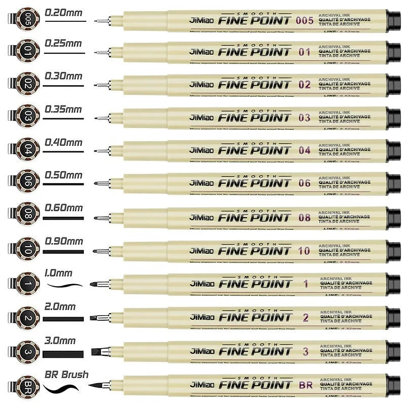 Needle drawing pen with syringe cartoon design, 133mm plastic body for art and writing
