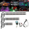 RGB LED vehicle atmosphere light kit with wireless remote control for car and motorcycle customisation