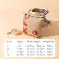 Cartoon hamburger print adjustable vest leash for a dog, showing hook-and-loop fasteners and attached rope.