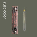 Industrial retro iron wall lamp in metallic finish with 110mm by 470mm dimensions