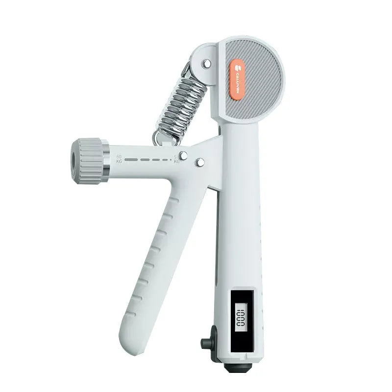Adjustable spring grip strength trainer in ABS plastic construction