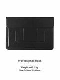 13.3 inch laptop bracket bag with integrated dual-angle stand in black business style