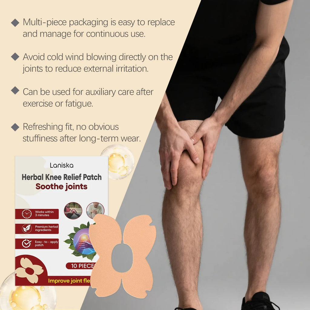 Pack of 10 herbal moxa leaf and menthol joint care adhesive bandages