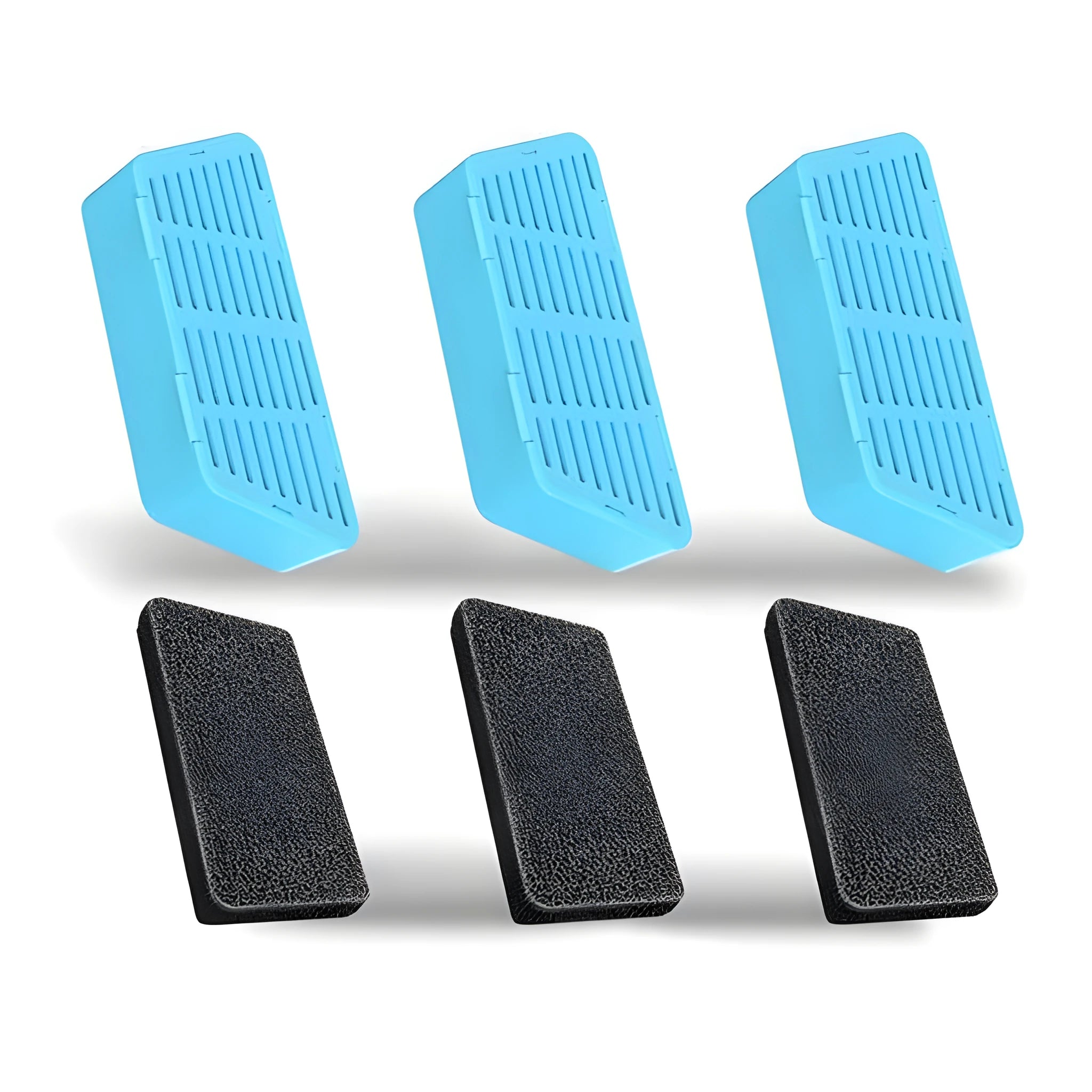 Cat water fountain filter element made of carbon fibre, includes sponges, for 2.2L fountains