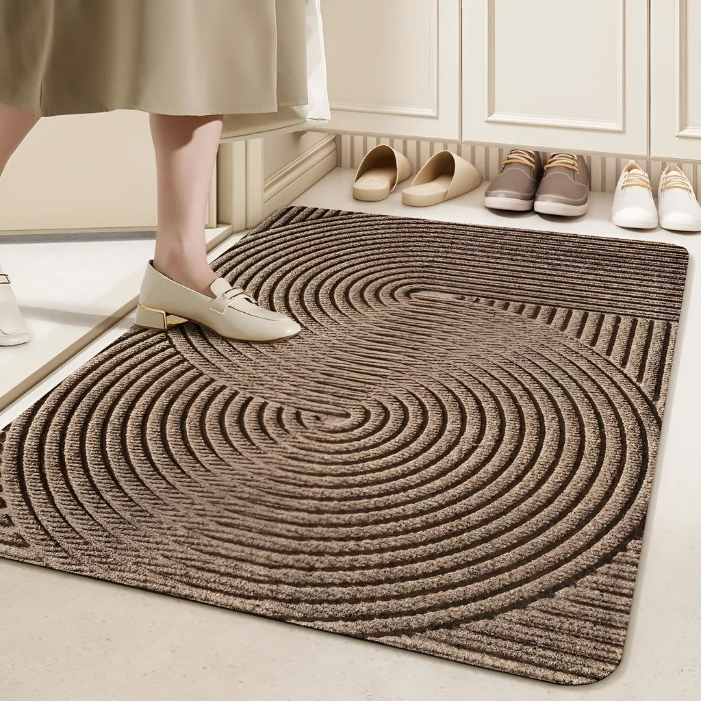 Silk ring entrance carpet with alien shape design in cartoon anime pattern, measuring 60x90cm