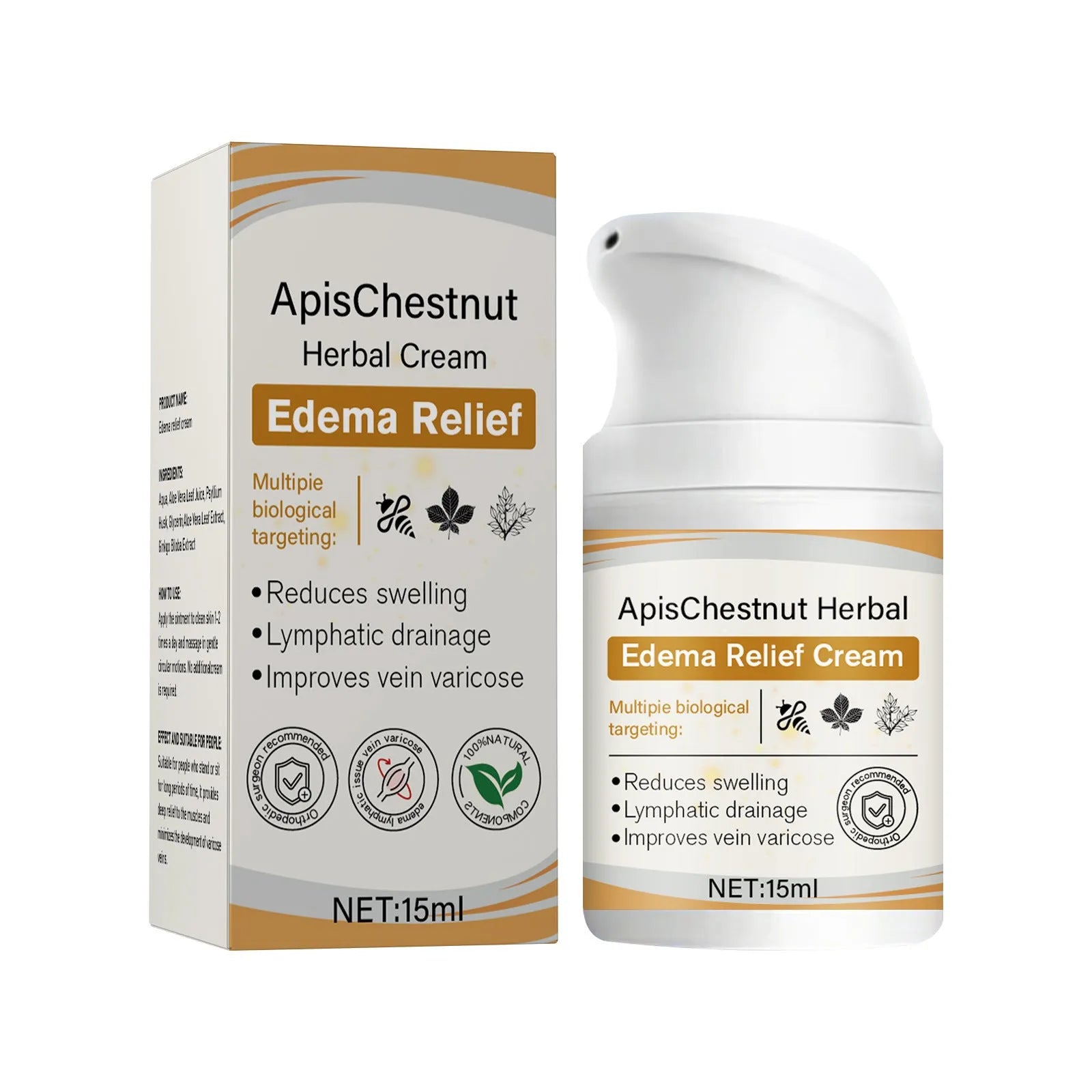 15ml herbal mild neck cream for leg discomfort relief and moisturising