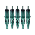 Tattoo integrated needle drawing tool in various colours including red, pink, green, blue, and black.