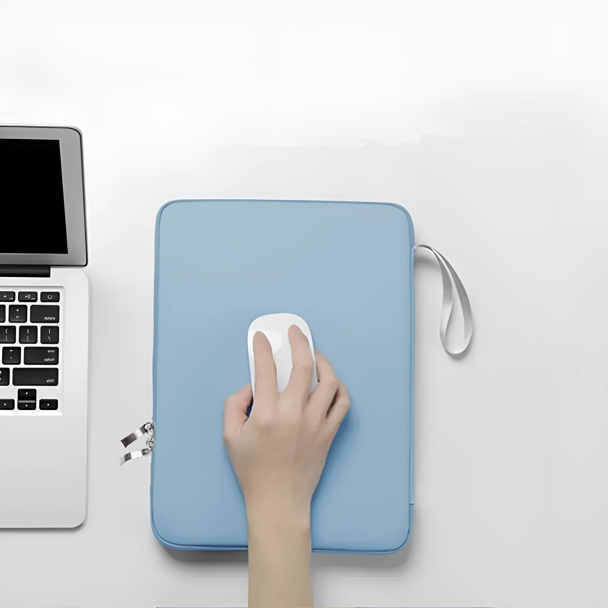 Imitation leather tablet protective case with carrying handle in various colours