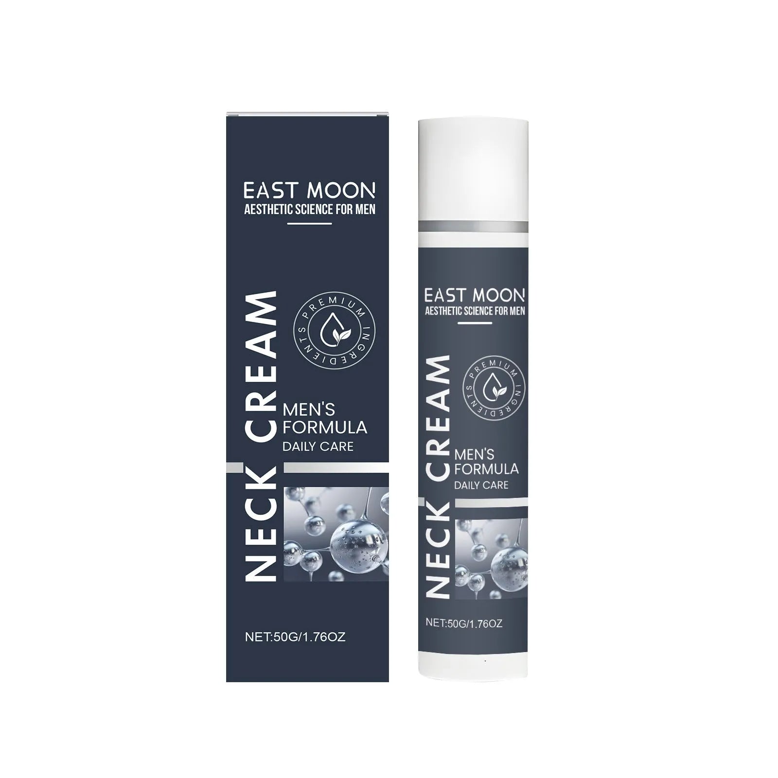 Men's Neck Stretch Cream 50g jar with collagen and hyaluronic acid for firming and moisturising