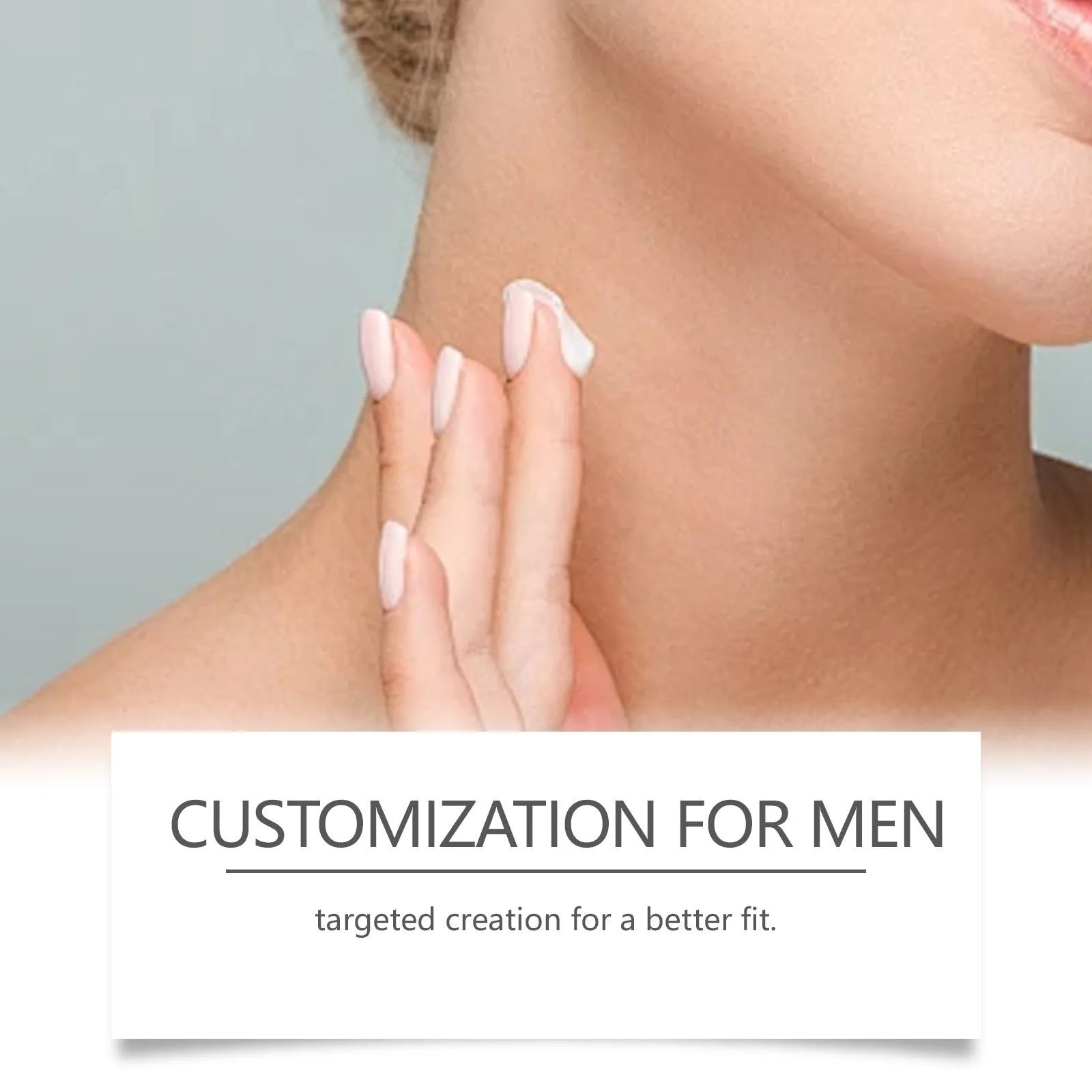 Men's Neck Stretch Cream 50g jar with collagen and hyaluronic acid for firming and moisturising