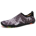 Beach wading shoes in multiple colours with Lycra upper and EVA midsole for swimming.
