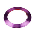 Galvanised purple wheel trim roll with anti-collision strip for car decoration