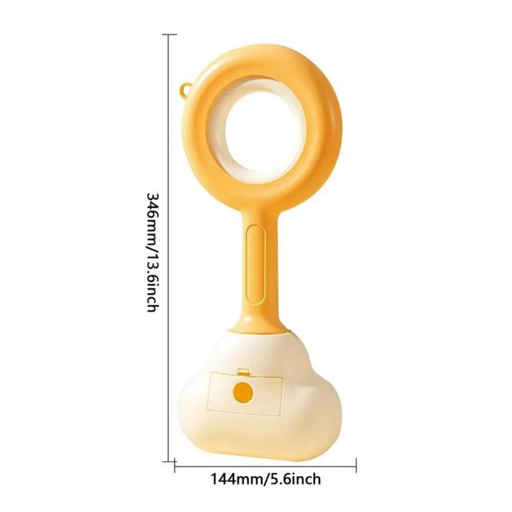 Cloud shape jaw dog poop scooper in white blue colour with ABS plastic construction