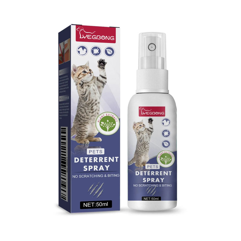 50ml pet training spray bottle in box for deterring scratching on furniture
