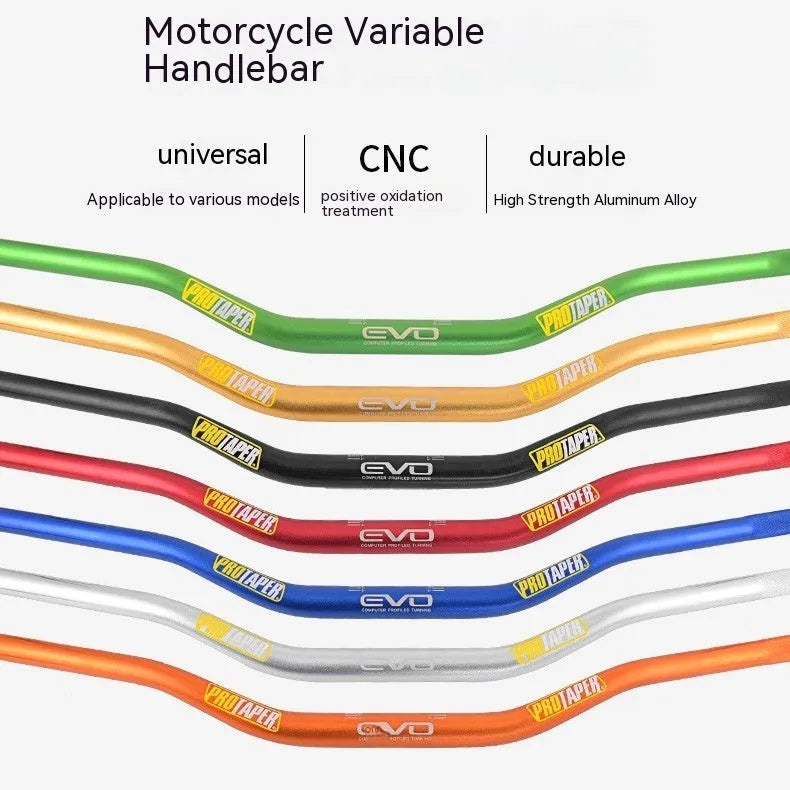 Orange aluminium alloy scrambling motorcycle handlebar with 28mm diameter