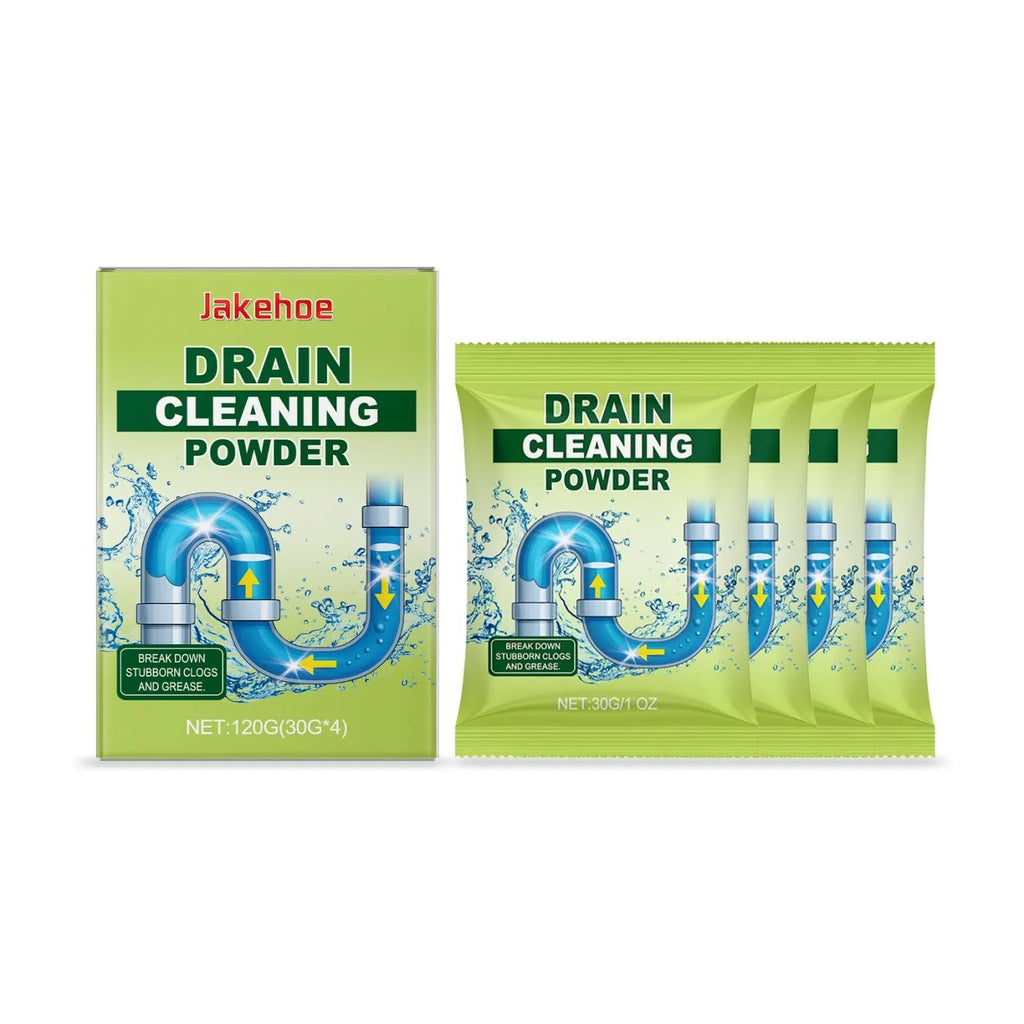 120G bottle of drain cleaning powder with sodium hydroxide formula for pipe unblocking