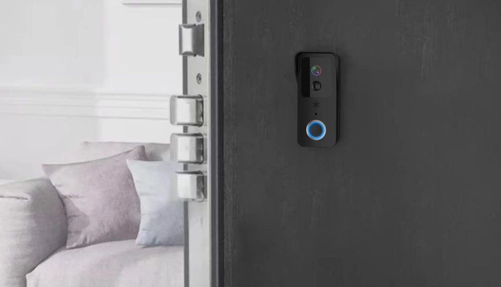 Waterproof HD visual doorbell with battery power and smartphone notifications