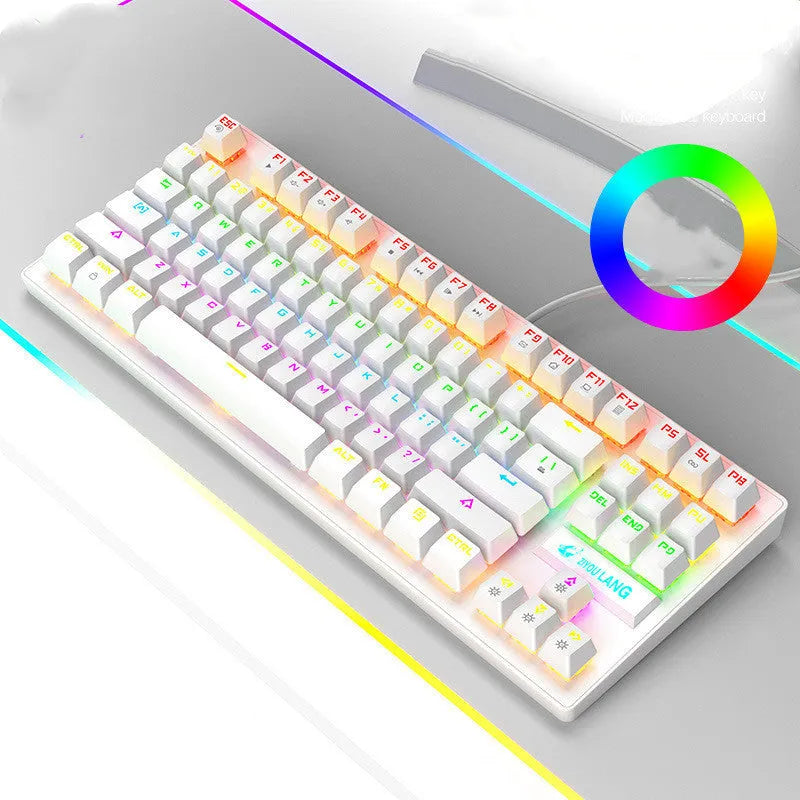 Mechanical gaming keyboard with notebook keyboard manipulator in multiple colour options