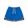 Men's loose-fit polyester sports shorts in multiple colour options with elastic waistband