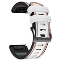 Quick release silicone leather watchband for Garmin Fenix smartwatches in multiple colours