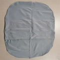 Beige portable baby nest crib cushion measuring 75cm by 45cm on a neutral background