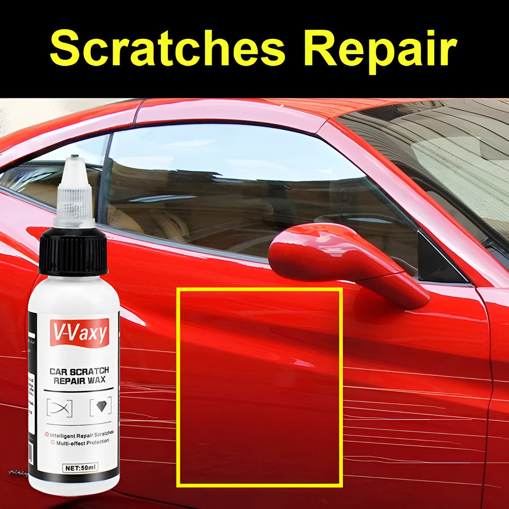 50ml car scratch wax paint repair solution in bottle with sponge and cloth options