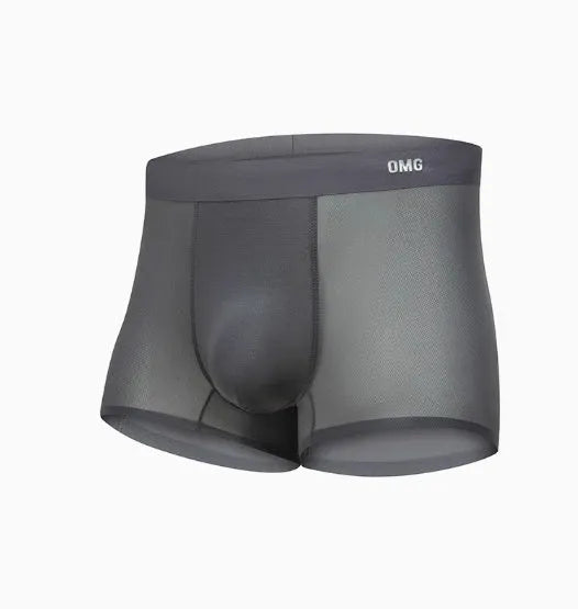Lightweight seamless antibacterial sports underwear in black, blue, green, and silver colours.