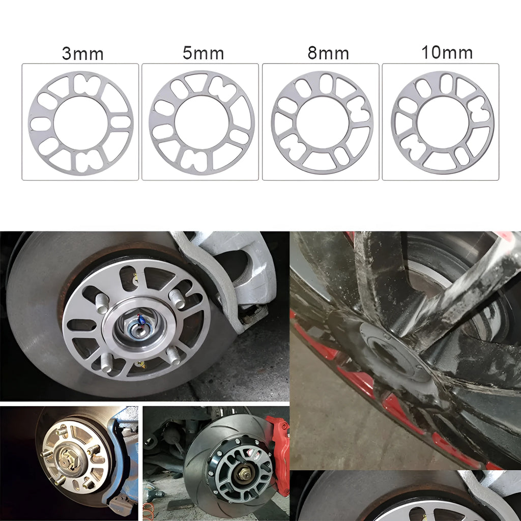Aluminium automobile wheel hub widening gasket or ET spacer in various thicknesses
