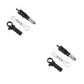 Black metal electric rivet gun 173mm long with alloy steel forged head and three-jaw chuck