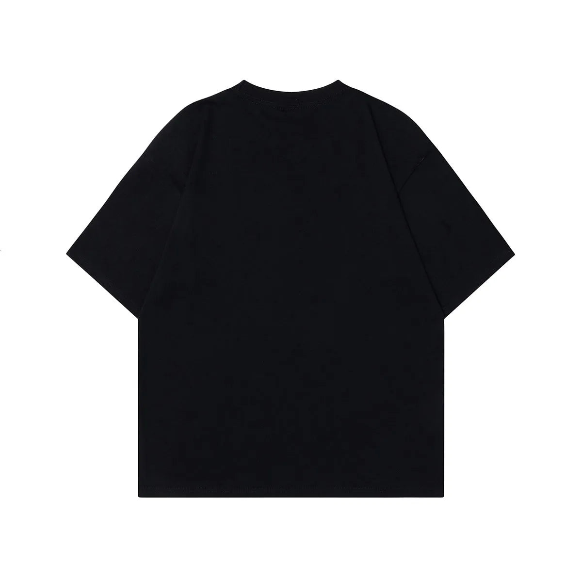 Men's grey retro character design T-shirt with short sleeves and loose fit