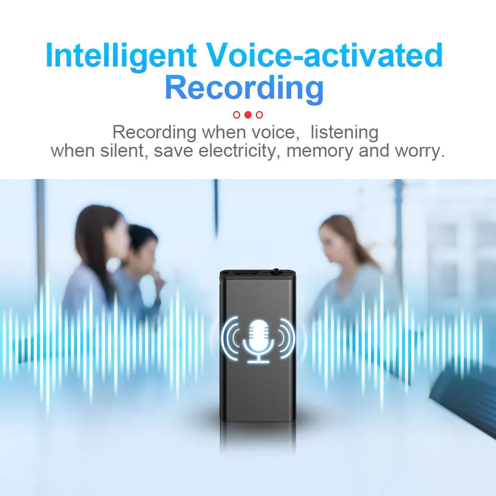 Aluminium alloy encryption recording pen with HD noise reduction and voice control