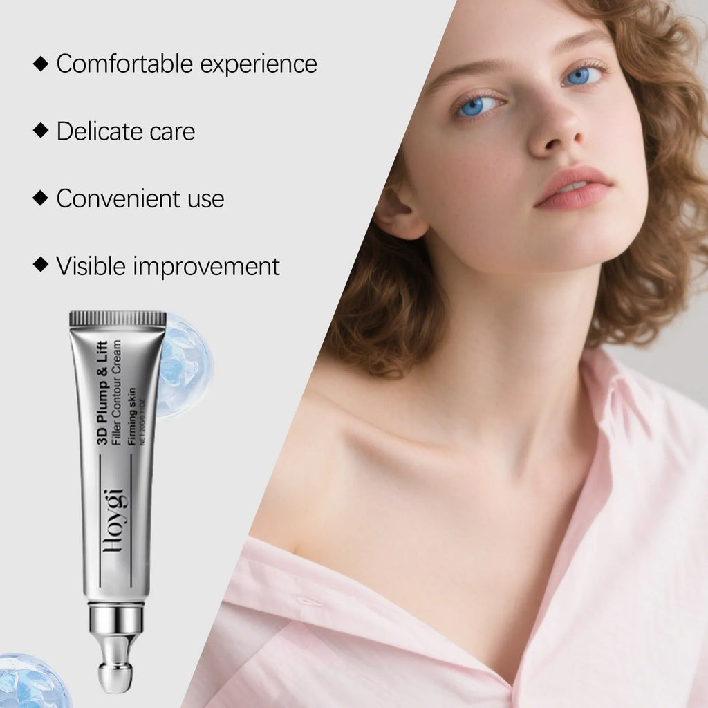 Moisturising eye cream tube 20g with ceramide EOS and tripeptide copper-1 ingredients