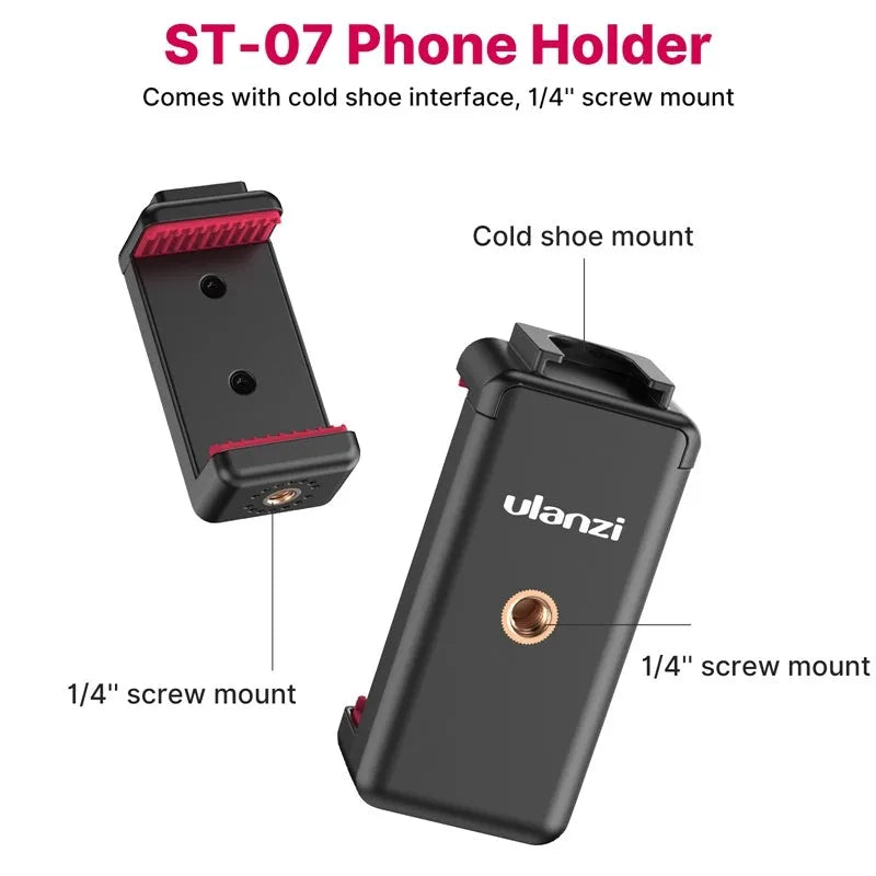 Professional multifunctional tripod for smartphone and camera video vlogging in colour 2985 set.