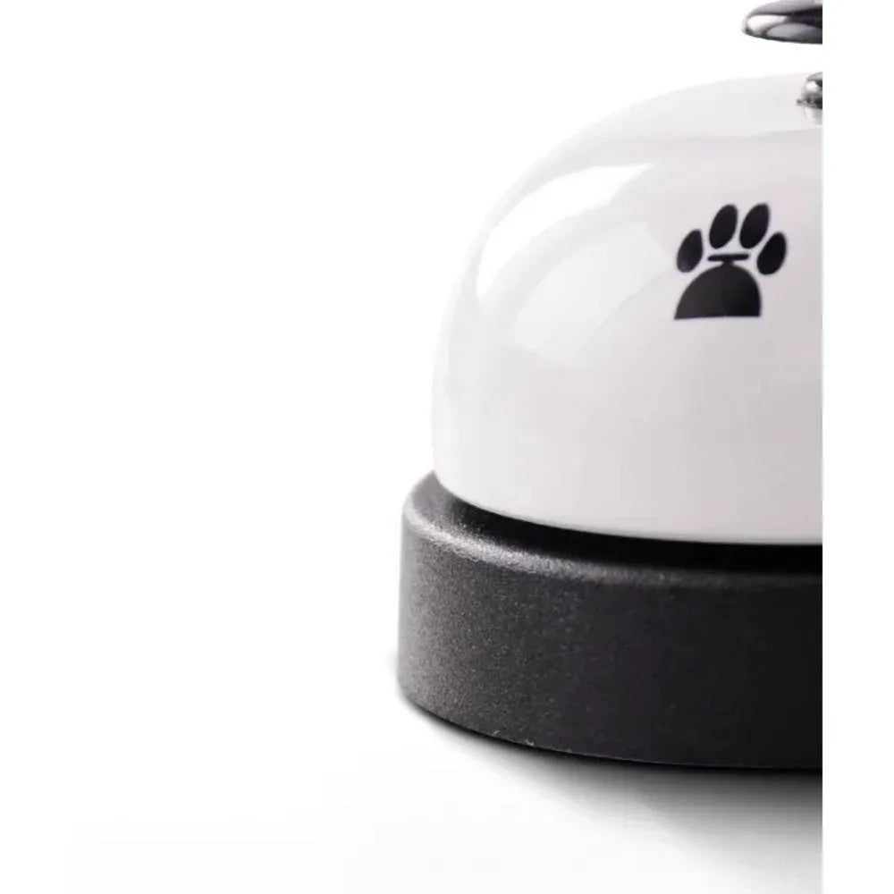 Pet training bell with footprints design in red colour for cat or dog