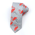 Korean style narrow men's cotton bow tie with a printed cartoon pattern in a solid colour on a white background.