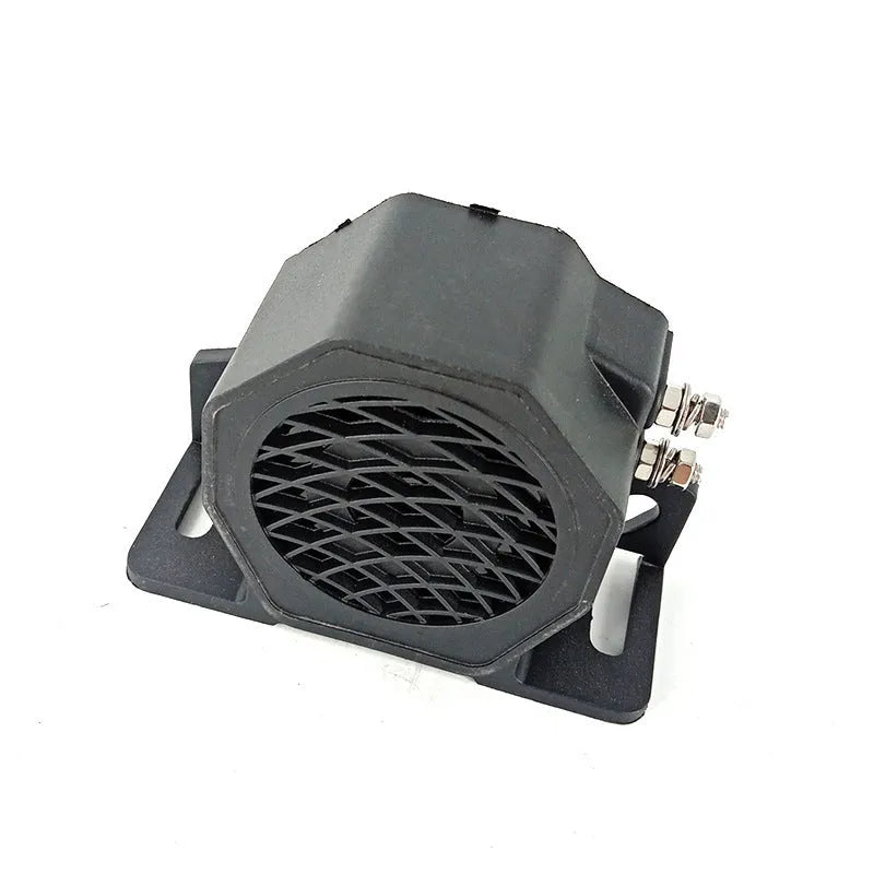 Black GQ-208A 12-80V reversing horn with 105dB output for vehicle safety