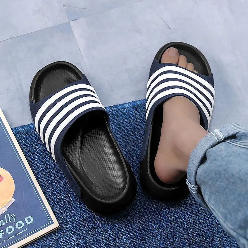 Casual outdoor slip-on shoes for teenagers with EVA soles and PVC uppers in various colours