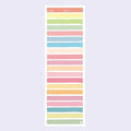 Colourful cartoon student notepad in plastic case with sticky notes, showing bear and striped design options