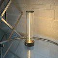 USB rechargeable magnetic LED night light strip with linear glass design