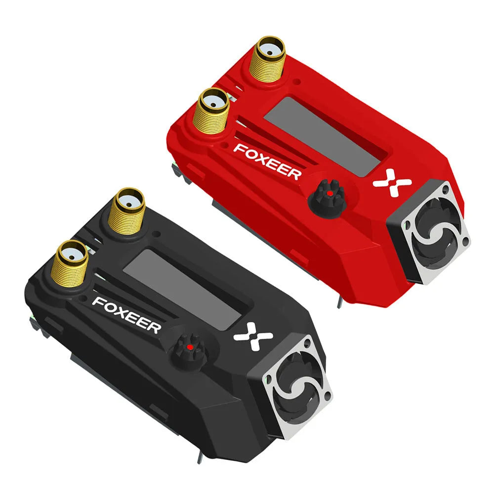 Black Wildfire FPV dual receiver video goggles compatible with Fatshark Flying Shark systems
