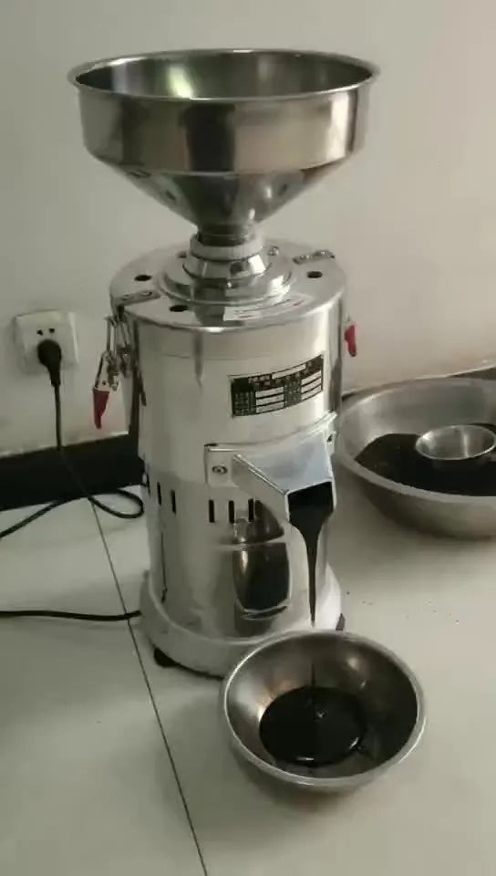 Electric sesame paste grinding machine with stainless steel construction