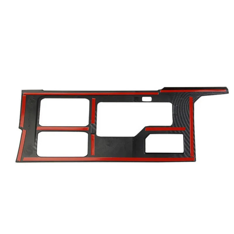 Central gear box gear plastic modified piece in carbon fibre ABS 40.5x15.5x4 mm